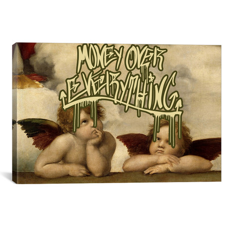 Money Over Everything // 5by5collective (26"W x 18"H x 0.75"D)