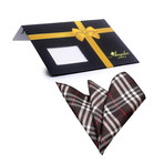 Silk Handkerchief + Gift Box // Chocolate Brown