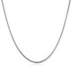 New York Chain Necklace // Silver (22"L)