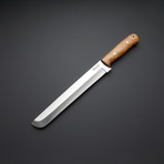 Battle Ready Walnut Short Machete Knife