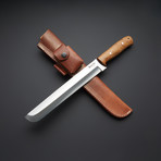 Battle Ready Walnut Short Machete Knife