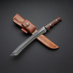 Battle Ready Black Walnut Kobun Tanto Bowie Knife