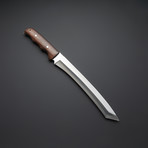 Battle Ready Black Walnut Kobun Tanto Bowie Knife