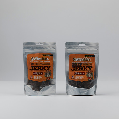 Etta Says! Shareables // Premium Jerky Original Dog Treats // 2.85oz // Set of 2 // Beef