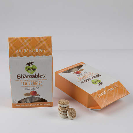 Shareables Tea Cookies // Yogurt Dipped Steel Cut Oats + Pumpkin Spice // Set of 2 (6oz)