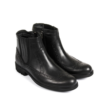 Denver Leather Boot // Black (Euro: 40)