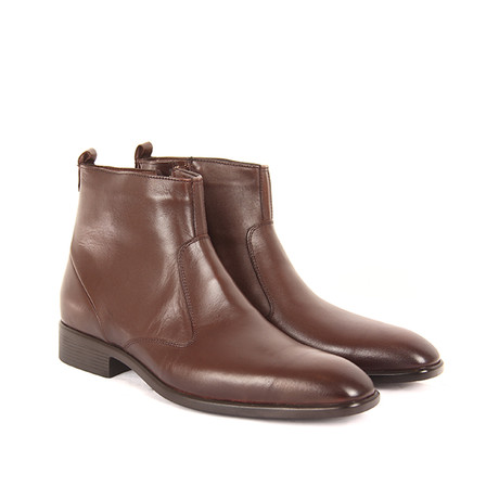 Baton Rouge Leather Boot // Brown (Euro: 40)