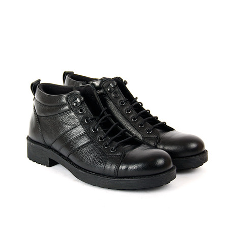 Boston Leather Boot // Black (Euro: 40)