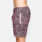 Grove Swim Short // Black + Pink (M)