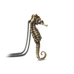 Seahorse Necklace // Bronze (20")
