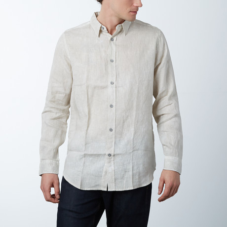 Long-Sleeve Modern Fit Shirt // Khaki (S)