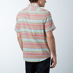 Short Sleeve Woven Road Map Shirt // Red (2XL)