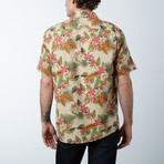 Short Sleeve Woven Floral Shirt // Multi (XL)