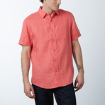 Short-Sleeve Modern Fit Shirt // Spice Coral (XL)