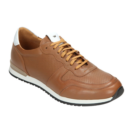 Perforated Sneaker // Light Brown (Euro: 40)