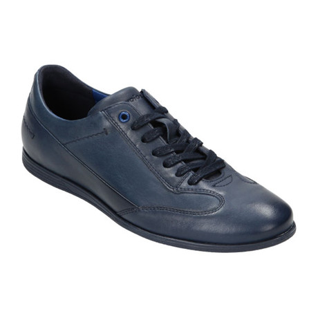 Stitched Leather Sneaker // Dark Blue (Euro: 40)