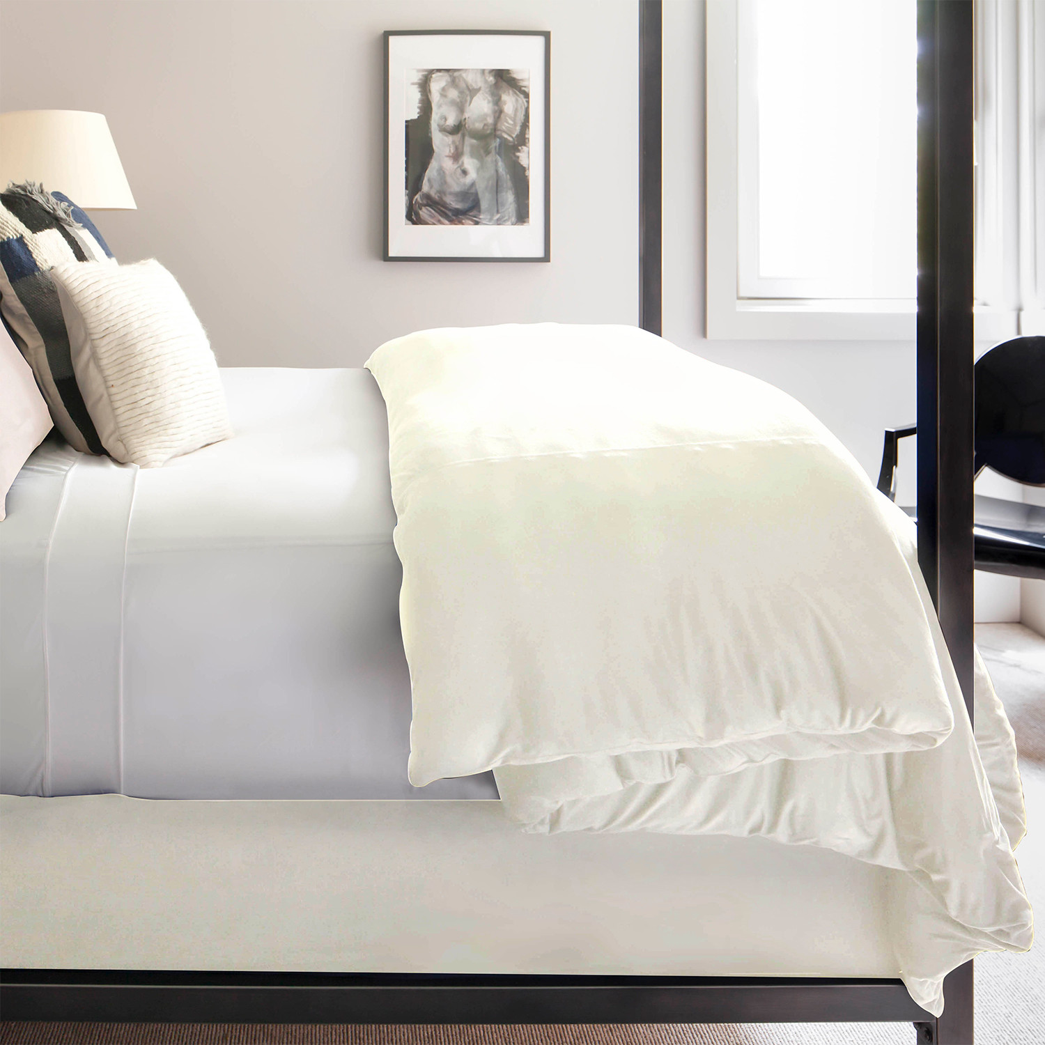 Duvet Cover Technical Suede Sugar Full Queen Sheex Touch