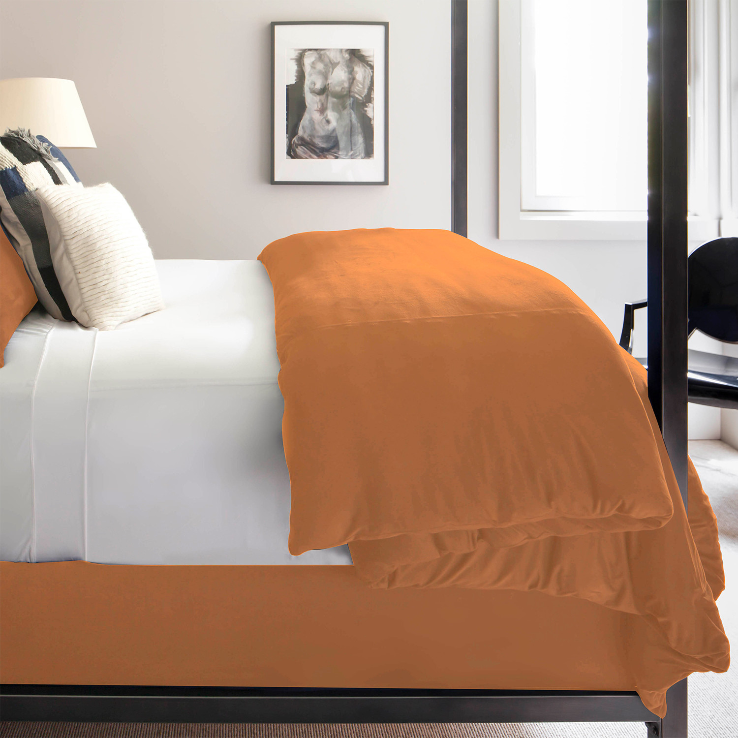 Duvet Cover Technical Suede Hazelnut King Sheex Touch