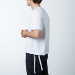 Raglan Strip Hem Tee // White (XS)