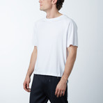 Raglan Strip Hem Tee // White (XS)