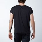 Raw Edge Tee // Black (XS)