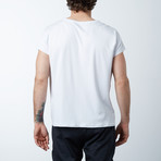 Raw Edge Tee // White (S)