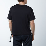 Raglan Strip Hem Tee // Black (XS)