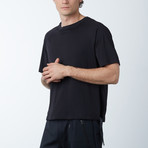 Raglan Strip Hem Tee // Black (XS)