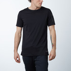 Sleeve Patch Pocket Long Tee // Black (XS)