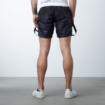Feel Nothing Running Shorts // Dark Camo (XS)