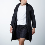 Detachable Hood Technical Jacket // Dark Camo (XS)