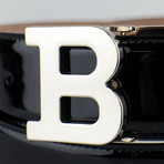 B Buckle Patent Leather Belt