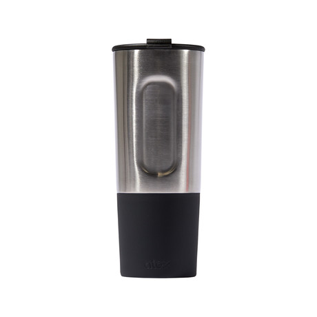 Insulated Traveler Hot + Cold // Stainless Steel (Black Bottom)