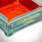 Courvoisier Cognac // Vintage Ceramic Ashtray