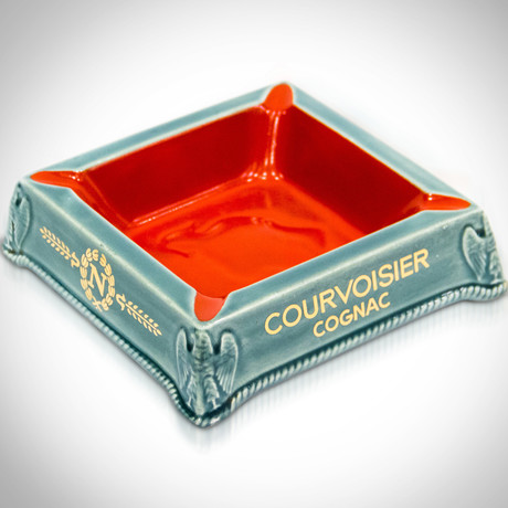 Courvoisier Cognac // Vintage Ceramic Ashtray
