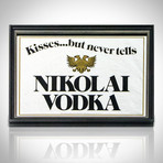 Nikolai Vodka // Vintage Mirror Display