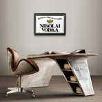 Nikolai Vodka // Vintage Mirror Display