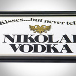 Nikolai Vodka // Vintage Mirror Display