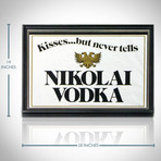 Nikolai Vodka // Vintage Mirror Display