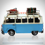 60's Volkswagen // Handmade Metal Blue Bus