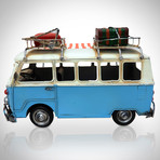 60's Volkswagen // Handmade Metal Blue Bus