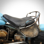 50's Indian Chief // Handmade Metal Blue Motorcycle