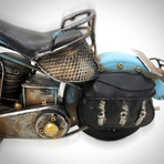 50's Indian Chief // Handmade Metal Blue Motorcycle