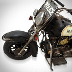 40's Harley-Davidson // Handmade Metal Twin Police Motorcycle