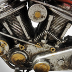 70's Harley-Davidson Chopper // Handmade Metal Motorcycle