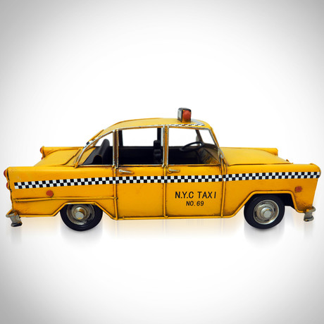 50's New York City Yellowcab // Handmade Metal Car