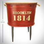 1814 Red Brooklyn // Barrel Stool And Storage