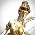 Lady Justice // Folk Art Statue