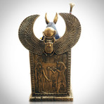 Egyptian God Anubis Throne // Cast Bronze Statue