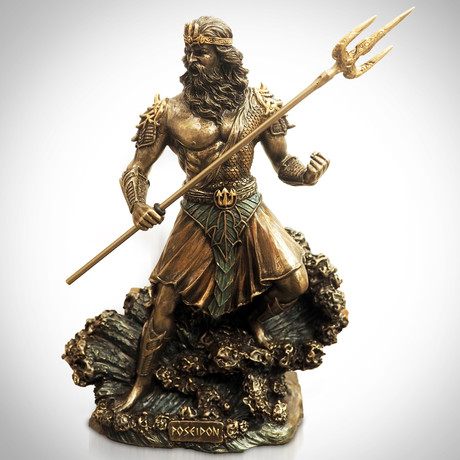 Greek God Of The Sea Poseidon // Cast Bronze Statue